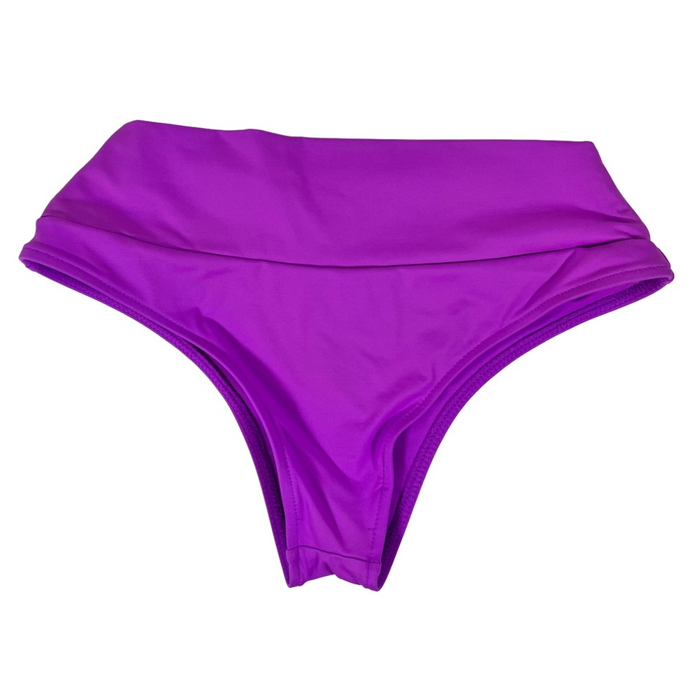 Frankie's Bikinis High Waist Cheeky Bikini Bottom, size XS
